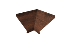 Угол отлива внутренний 100 Grand Line 0,45 Print Premium с пленкой Cherry Wood Dark FTC