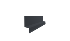 Отлив верхний фальц Grand Line 0,5 PurPro матовый RAL 7024 мокрый асфальт (3м)