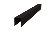 Планка опорная составная внутренняя Palermo 0,45 Drap-double TX RAL 9005 черный (2м)