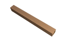 Столб ограждения ДПК Grand Line 3D 100х100мм Орех 1м