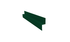 Отлив для сегментного кожуха на трубу 0,5 Satin с пленкой RAL 6005 зеленый мох (3м)