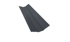 Планка ендовы верхней 95х80х95 0,5 PurPro Matt 275 RAL 7024 мокрый асфальт (2м)