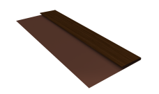 Планка стартовая Блок-Хаус новый Grand Line 0,45 Принт Элит Шоколадное дерево TwinColor (2м)