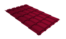 Профиль волновой "Квадро профи" ("Quadro Profi") v02 0,45 PE RAL 3003 рубиново-красный
