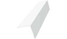 Угол внешний 30х30 Grand Line 0,45 ПЭ двухсторонний с пленкой RAL 9003 сигнальный белый (2м)