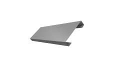 Ламель лицевая 100 забора жалюзи Texas 0,45 PE RAL 9006бело-алюминиевый