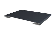 Планка стыковочная 0,45 PE с пленкой RAL 7024 мокрый асфальт (2м)