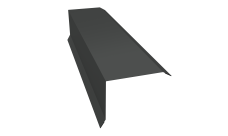 Планка торцевая 80х100 Grand Line 0,45 PE-Double с пленкой RAL 7016 антрацитово-серый (2м)