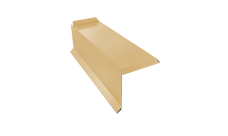 Планка торцевая сегментная 30мм Grand Line Левая 0,45 PE lite с пленкой RAL 1014 слоновая кость