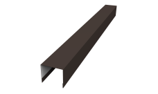 Стойка боковая крепежная для забора жалюзи Palermo Grand Line 0,5 Rooftop Бархат RR 32 темно-коричневый (1,8м)