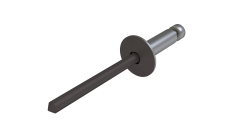 Заклёпка вытяжная Daxmer 4,8х12 (500шт) алюм/нерж RAL 8019