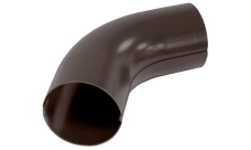 Колено 60 град 100 мм матовый RAL 8017