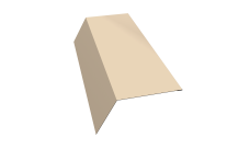 Планка карнизная 120х80 0,45 PE с пленкой RAL 1015 светлая слоновая кость (2м)