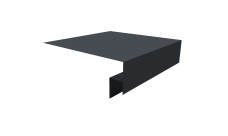 Планка околооконная сложная Экобрус Grand Line 200х50х25 0,4 ПЭ двухсторонний с пленкой RAL 7024 мокрый асфальт (2м)