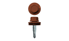 Саморез по металлу 4,8х19 (400шт) сверло №2 RAL 8004