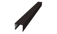 Стойка боковая крепежная для забора жалюзи Palermo 0,5 Rooftop Бархат RAL 9005 черный (1,8м)