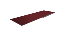 Планка финишная 48х25 0,5 Satin Matt TX RAL 3005 красное вино (2м)