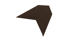 Планка карнизная широкая 100х85 0,45 Drap-double TX RAL 8017 шоколад (2м)