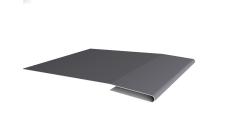 Планка начальная 0,45 Drap RAL 7004 сигнальный серый (2м)