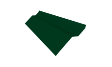 Планка примыкания внакладку Grand Line Фартук S6 пристенный накладной 0,5 Satin Matt TX RAL 6005 зеленый мох (2м)