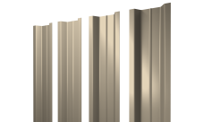 Штакетник П-образный B с прямым резом Grand Line 0,45 Drap TX RAL 1015 светлая слоновая кость