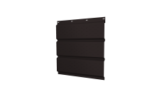 Софит металлический Grand Line полная перфорация 0,45 Drap с пленкой RAL 9005 черный