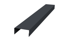 Крышка 30х15 для забора жалюзи Texas Grand Line 0,45 Drap-double TX RAL 7024 мокрый асфальт (3м)