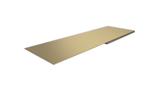 Планка финишная 48х25 0,45 PE с пленкой RAL 1014 слоновая кость (2м)