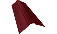 Планка конька фигурного 100х100 Grand Line 0,5 Satin Matt TX RAL 3005 красное вино (2м)