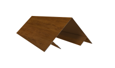 Планка угла внешнего составная верхняя Экобрус Grand Line 0,45 Print Elite Golden Wood TwinColor (2м)