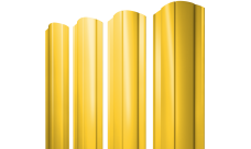 Штакетник Круглый фигурный 0,45 PE RAL 1018 цинково-желтый