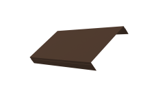 Ламель обратная 150 забора жалюзи Texas 0,45 Drap TwinColor RAL 8017 шоколад