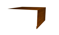 Планка околооконная простая 250х50 Grand Line 0,45 Print Premium Golden Wood Intense FTC (3м)