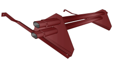 Снегозадержатель трубчатый для натуральной черепицы Стандарт RAL 3011 1м (профиль до 50мм)