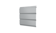 Софит металлический Grand Line без перфорации 0,45 PE с пленкой RAL 7004 сигнальный серый