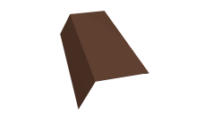 Планка карнизная 120х80 0,5 PurPro с пленкой RAL 8017 шоколад (3м)