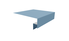 Планка околооконная сложная Блок-Хаус new 250х50х27 Grand Line 0,45 Drap TX RAL 5024 пастельно-синий (2м)