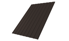 Профнастил С10B 0,5 Satin RR 32 темно-коричневый