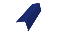 Декоративная накладка на столб универсальная угловая 60х60 для забора жалюзи Grand Line 0,45 PE RAL 5002 ультрамариново-синий (1,8м)