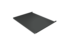 Фальц двойной стоячий Grand Line 0,5 PurPro Matt 275 с пленкой на замках RAL 7016 антрацитово-серый