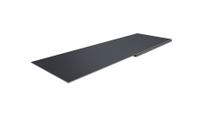 Планка финишная 48х25 Grand Line 0,5 PurPro с пленкой RAL 7024 мокрый асфальт (3м)