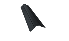 Планка конька фигурного 70x70 0,45 Drap TX RAL 7016 антрацитово-серый (2м)