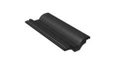 Половинчатая черепица Braas Таунус черный