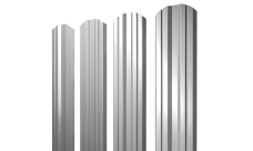 Штакетник Твин фигурный Grand Line 0,45 Драп ТХ RAL 7047 телегрей 4