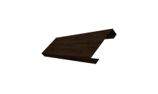 Ламель лицевая 100 забора жалюзи Texas 0,45 Print-Double Elite Antique Wood