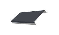 Ламель обратная 125 забора жалюзи Texas 0,45 PE RAL 7024 мокрый асфальт