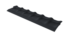 Модуль обхода трубы Профиля волнового классик 0,45 PE с пленкой RAL 7024 мокрый асфальт