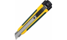 Нож с сегментированным лезвием Kraftool двухкомп корпус, автостоп, отсек для хранения запасных лезвий, 18мм (09199)