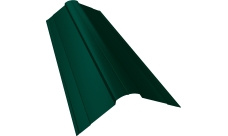 Планка конька фигурного 100х100 Grand Line 0,5 Satin Matt TX RAL 6005 зеленый мох (3м)