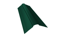 Планка конька фигурного 100x100 0,5 Satin Matt TX RAL 6005 зеленый мох (3м)